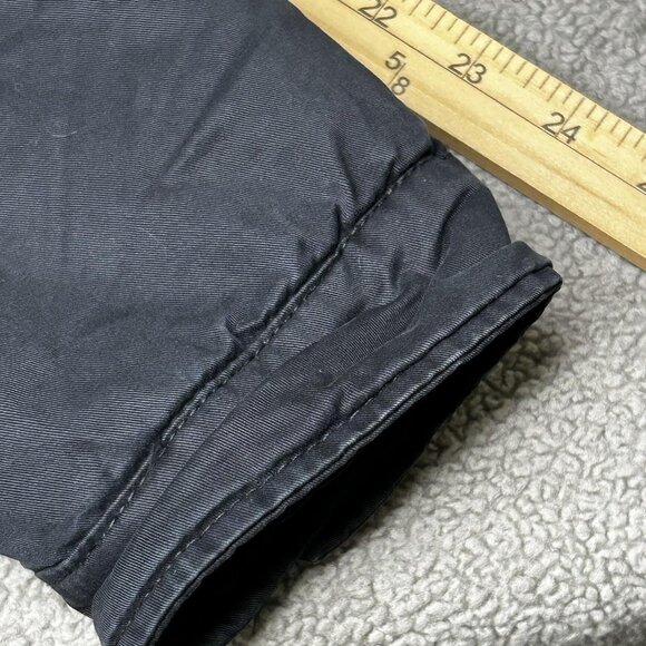 Levi's Jacket Mens M Black Sherpa Lined Utility Field Zip Snap Cargo Pockets - Picture 9 of 12